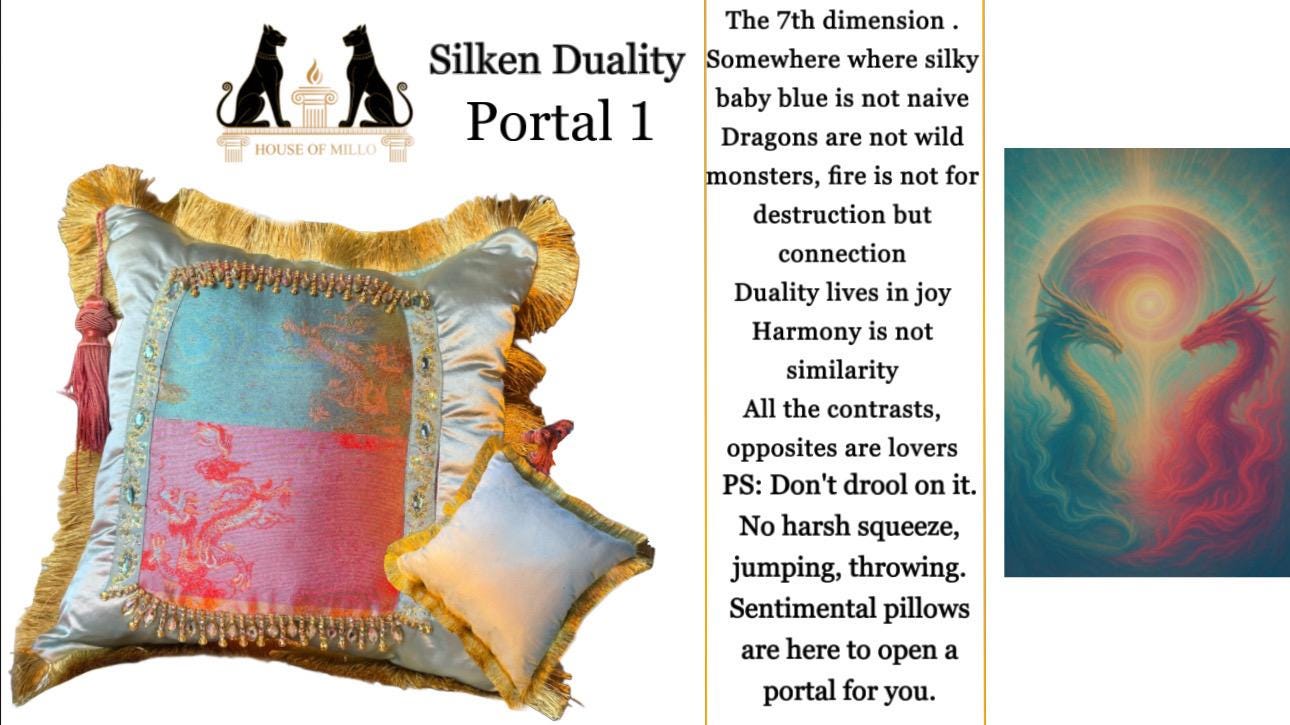 Portal Pillow 1 - Silken Duality