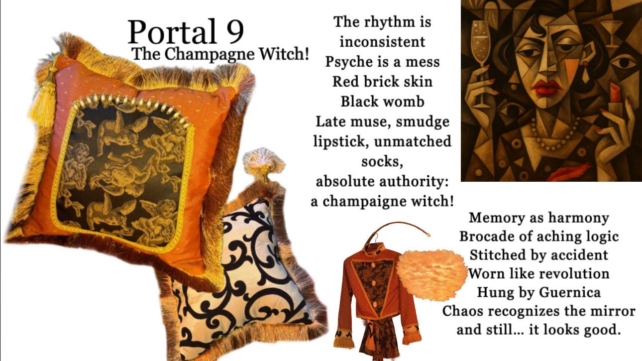 Portal Pillow 9 - The Champagne Witch