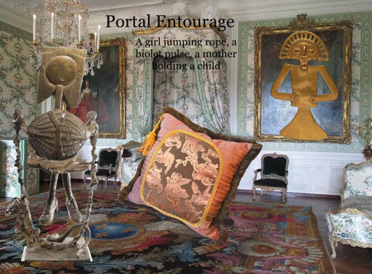 Portal Pillow 7 - Antique Violet Pulse of Gaia