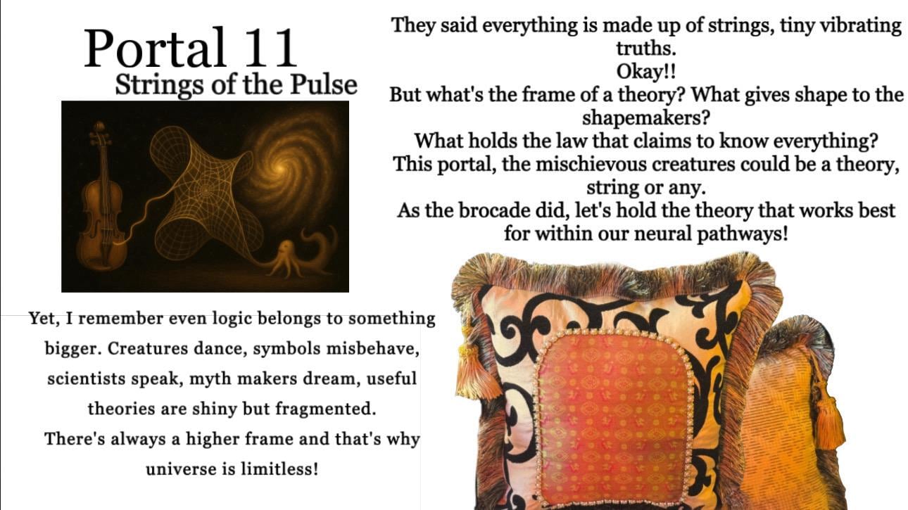 Portal Pillow 11 - The Strings of The Pulse