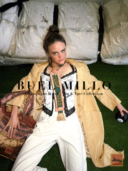 The Gentle Saboteur Necktie - Champagne Witch Collection