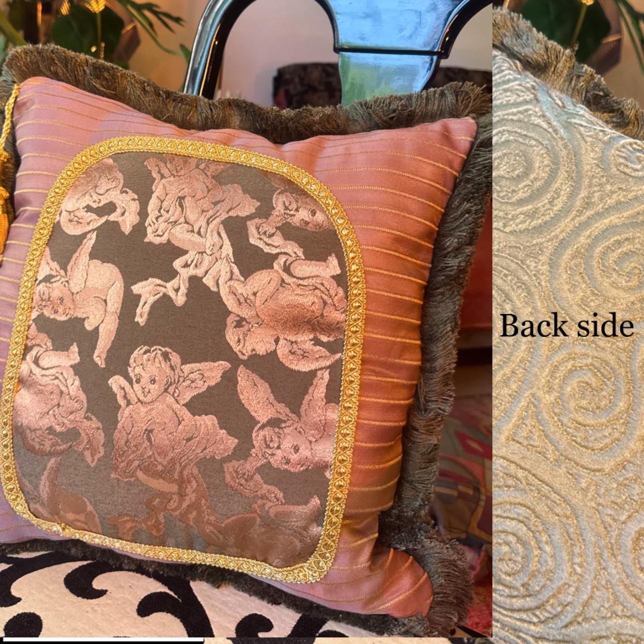 Portal Pillow 7 - Antique Violet Pulse of Gaia