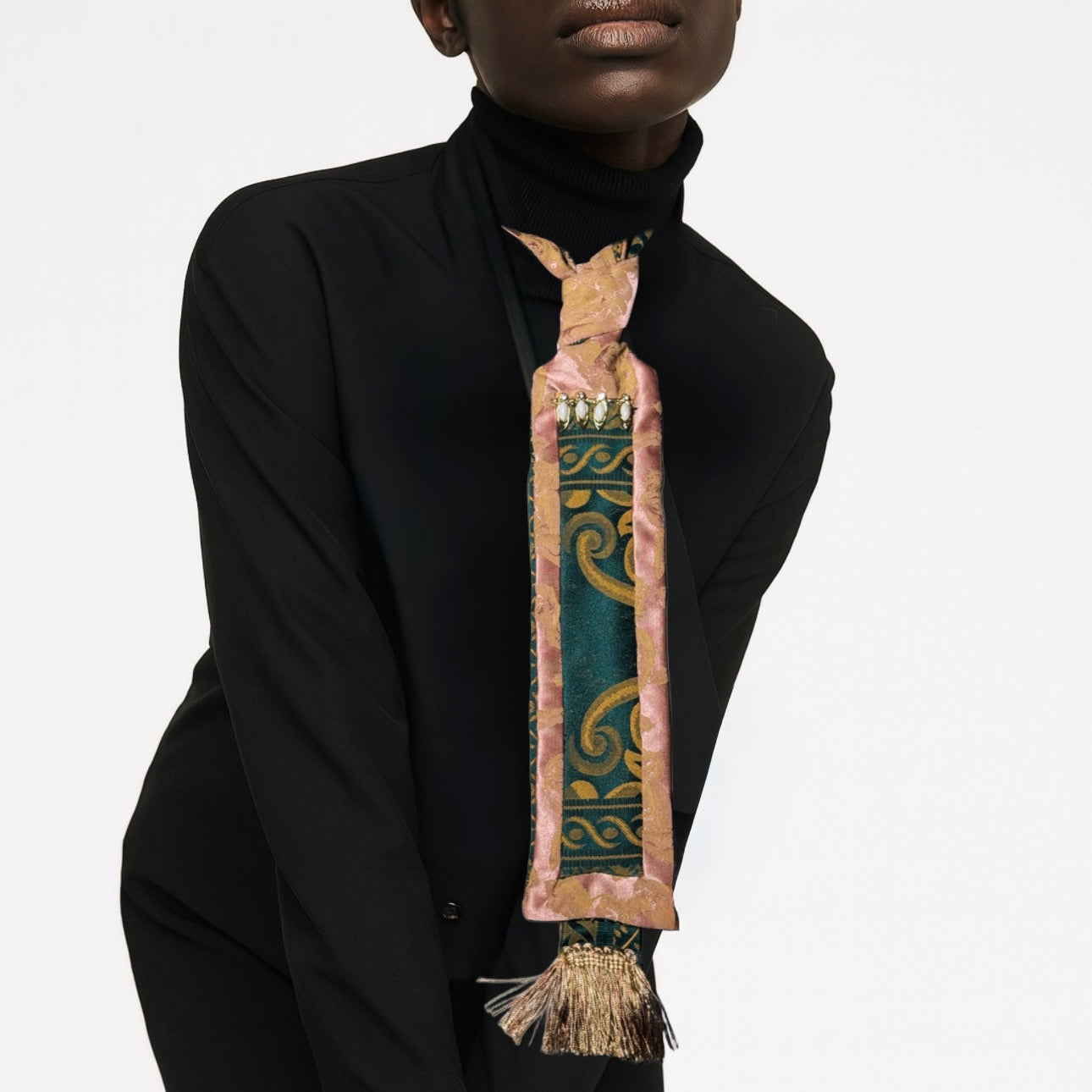 The Gentle Saboteur Necktie - Champagne Witch Collection