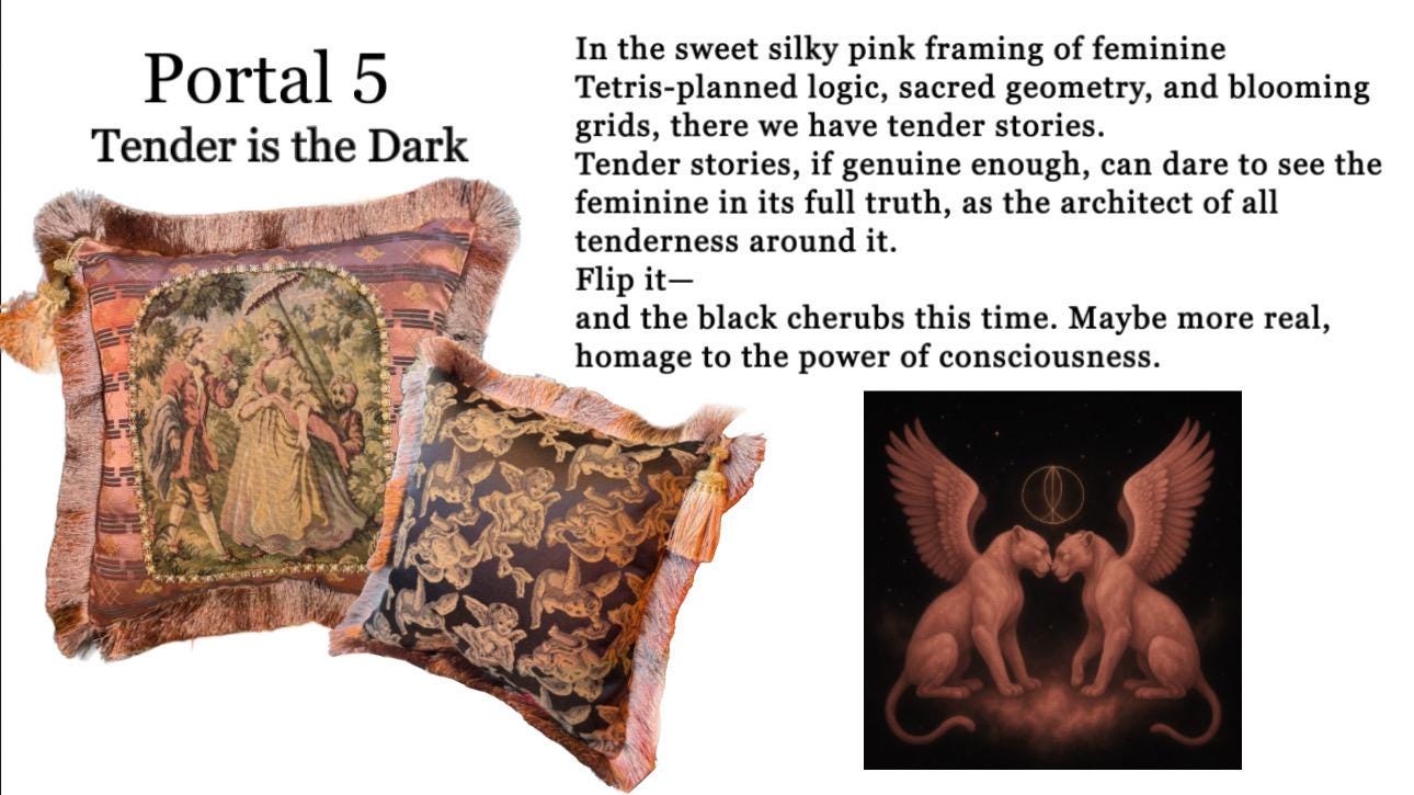 Portal Pillow 5 - Tender Is The Dark