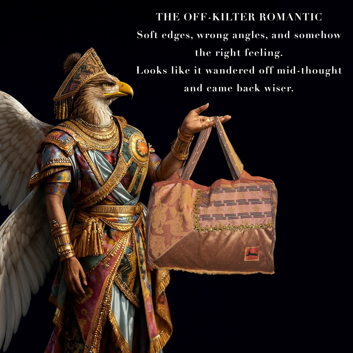 The Off-Kilter Romantic Tote Bag- Champagne Witch Collection