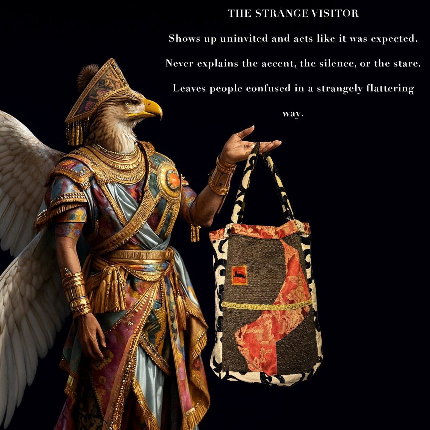 The Strange Visitor Tote Bag - Champagne Witch Collection