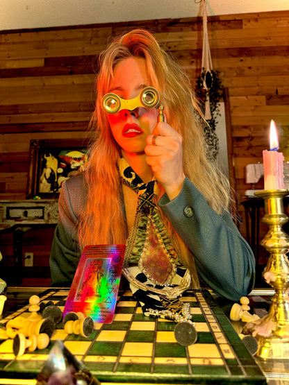 The Polite Plot Twist Necktie - Champagne Witch Collection