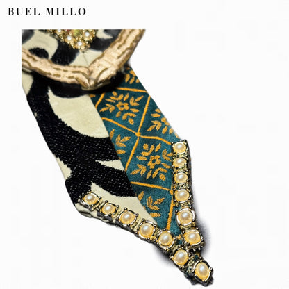 The Polite Plot Twist Necktie - Champagne Witch Collection